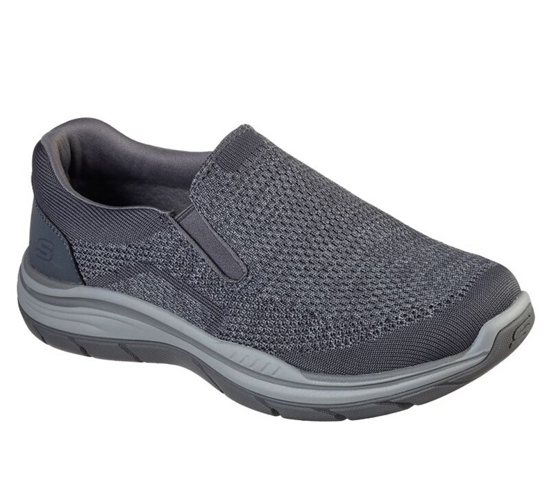 Skechers Relaxed Fit: Expected 2.0 - Arago - Mens Slip On Shoes Grey [AU-MU8242]